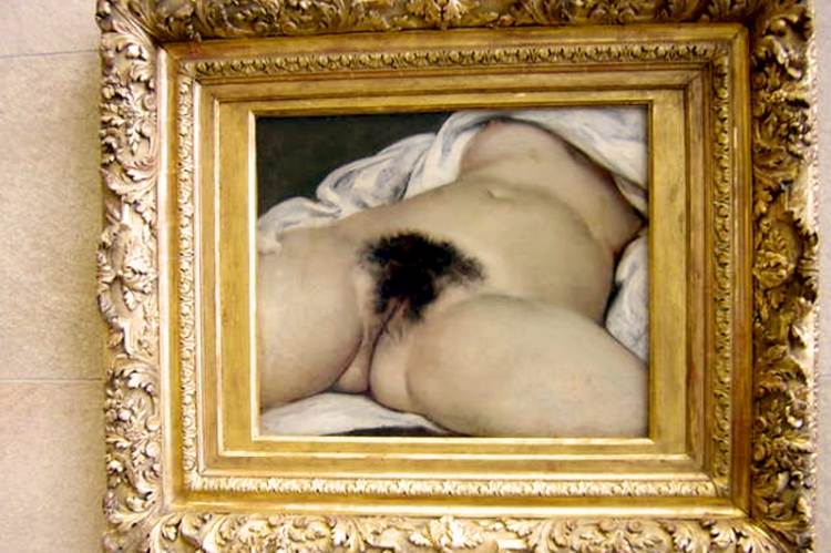 Gustave Courbet: A világ eredete című festménye (1866, Musée d’Orsay)